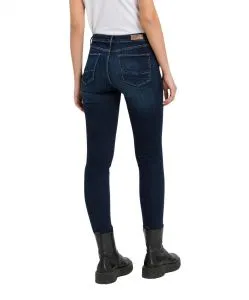Cross Skinny Jeans Alan in Deep Blue mit hohem Bund