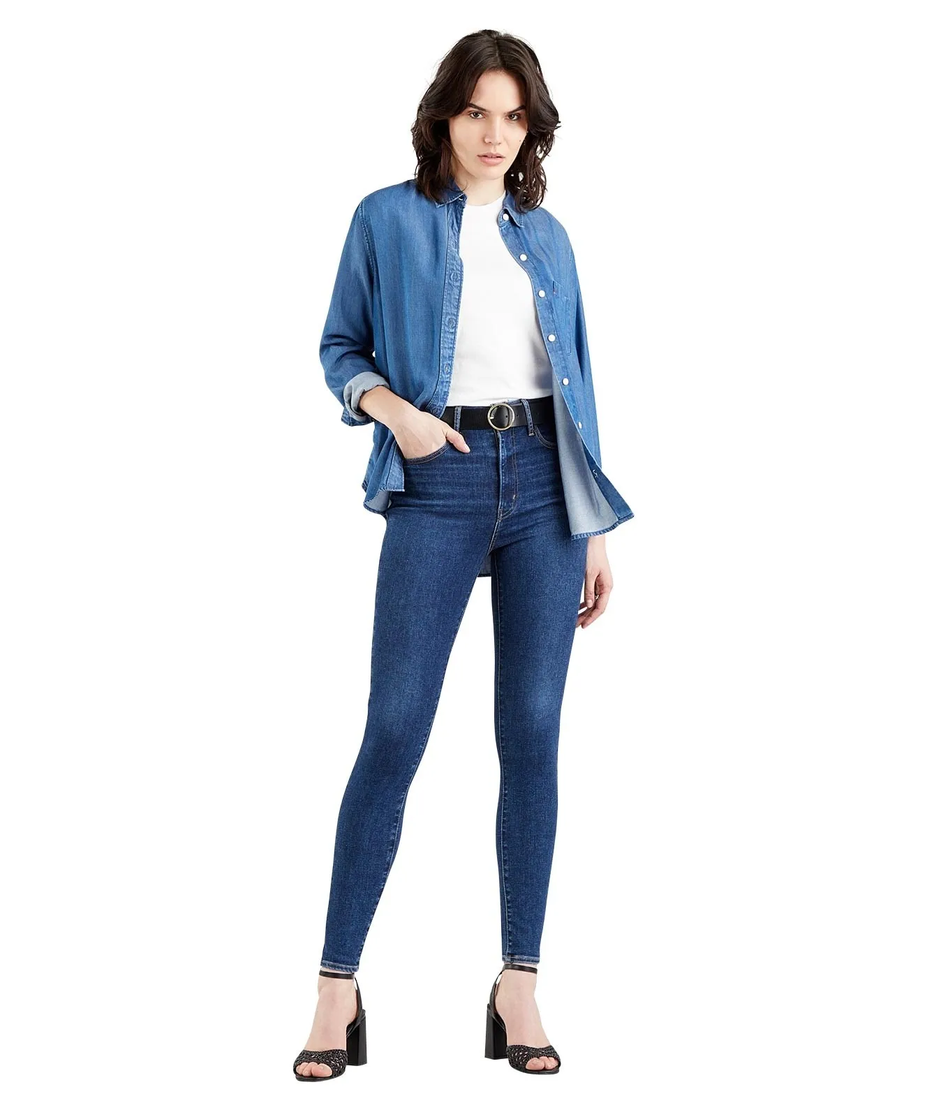 Damen Jeans Mile High Super Skinny von Levis in Rome In Case