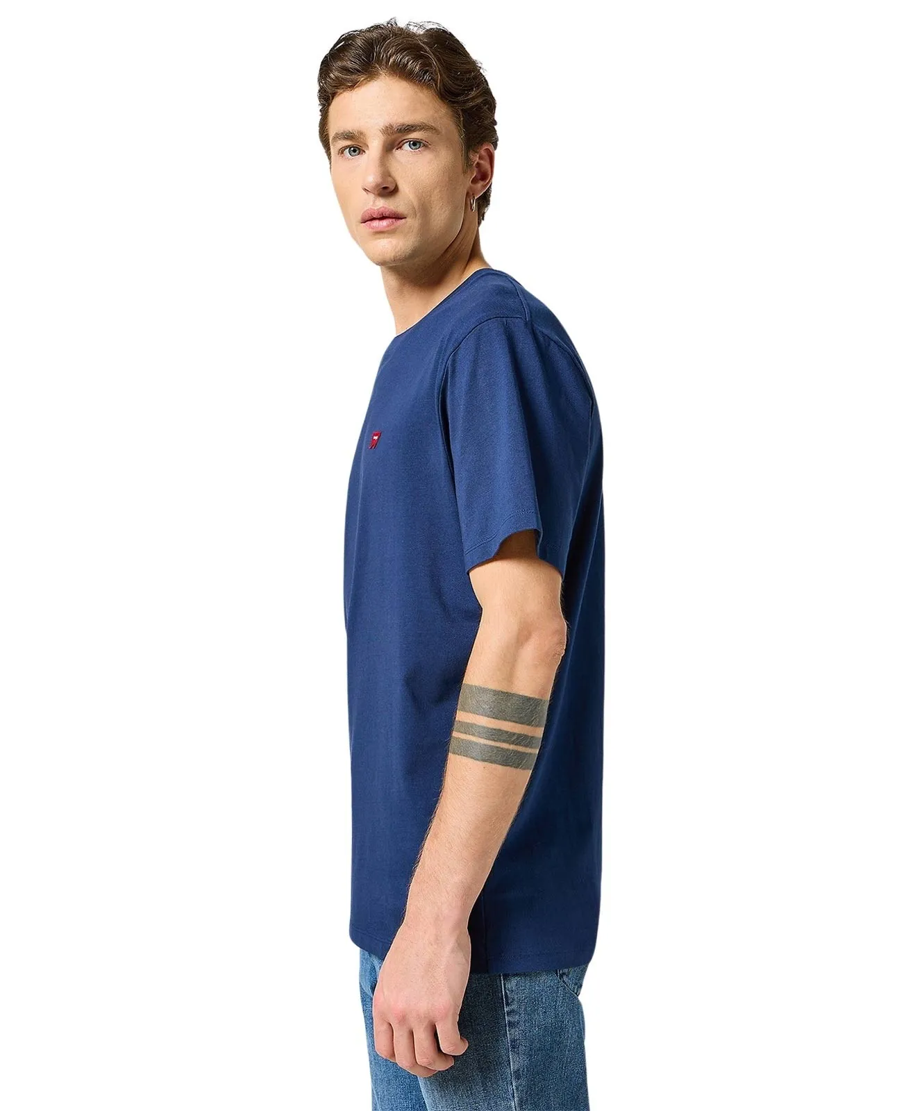 Herren Shirt Sign Off Tee von Wrangler in Navy