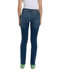 Cross Jeans Anya in Mittelblau mit hohem Bund