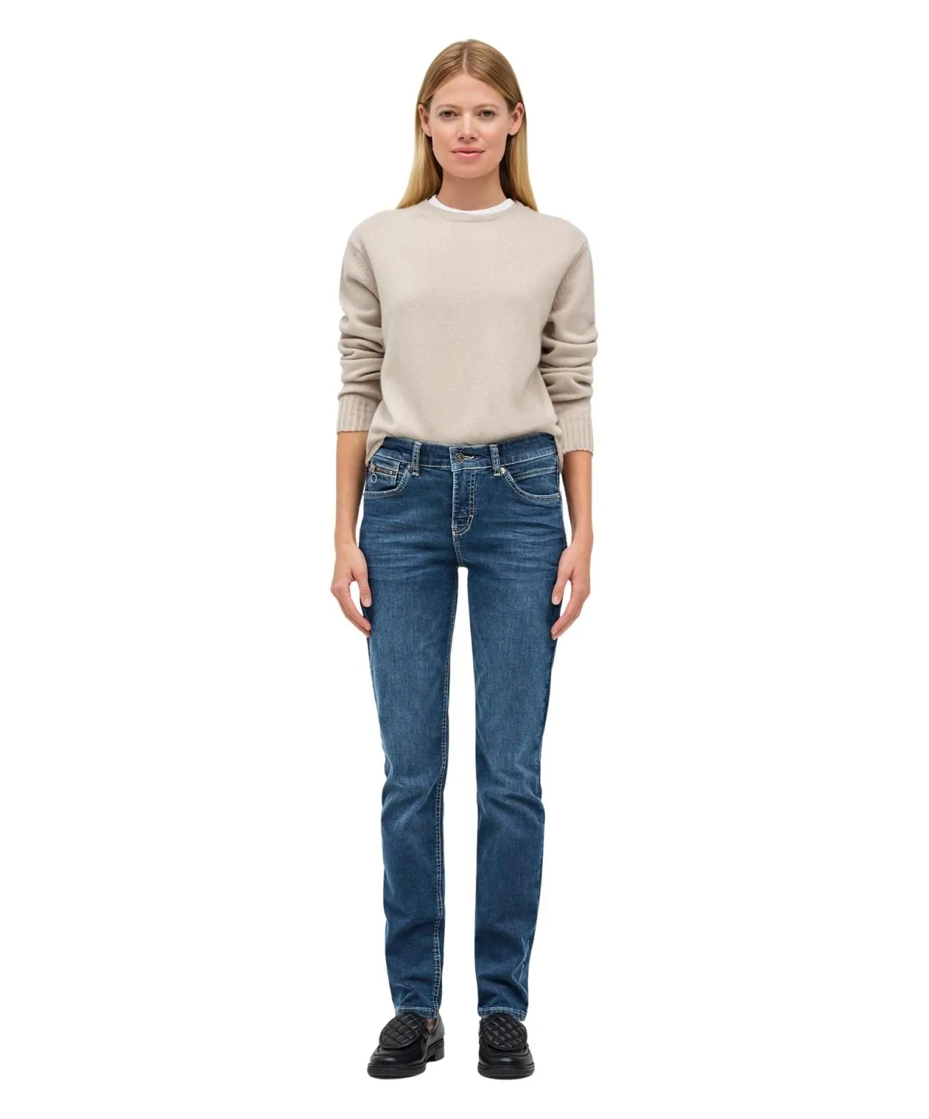 Damen Jeans Slim von MAC in New Basic Wash