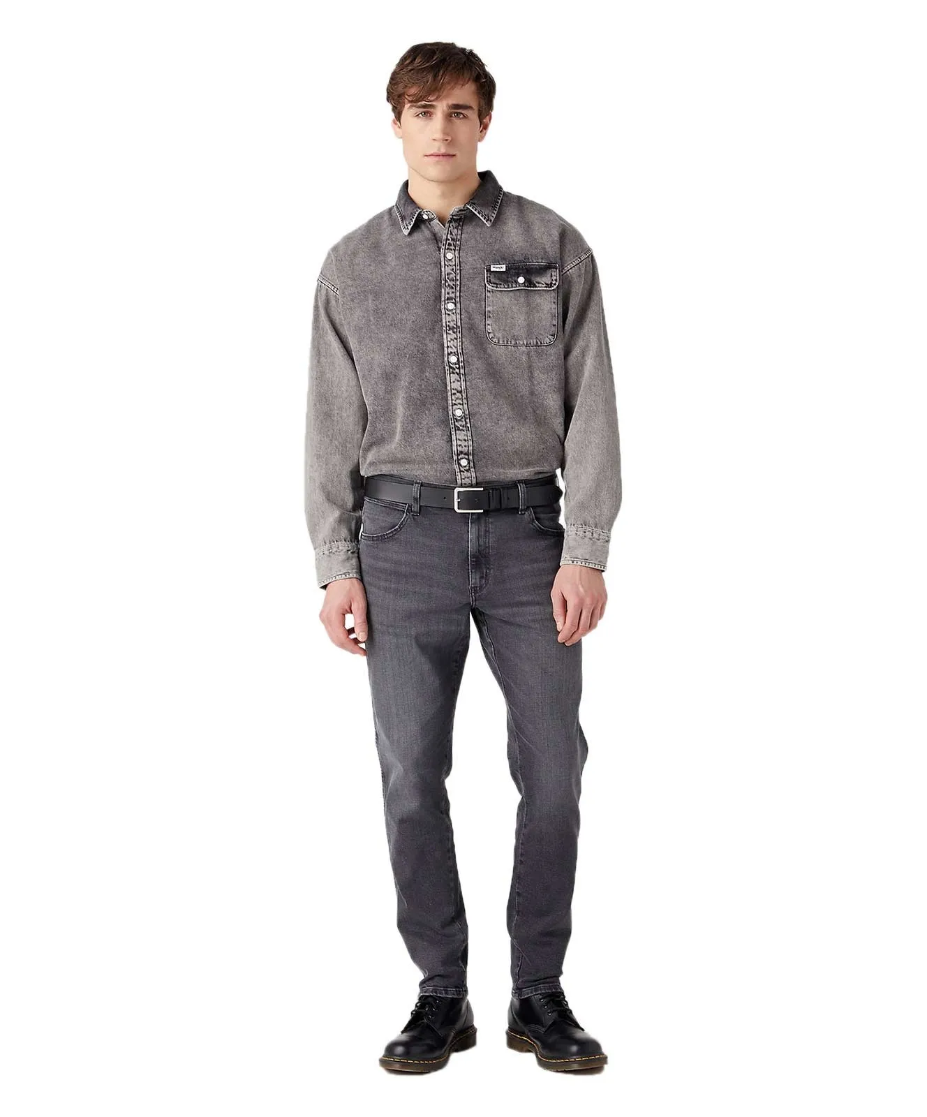 Herren Gürtel Slim Belt von Wrangler in Black
