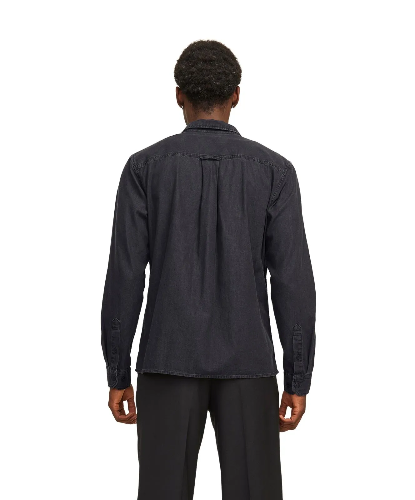 Herren Hemd Travis von Jack & Jones in Black Denim