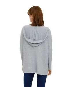 Vero Moda Strick Cardigan open Hood Doffy in Grau 