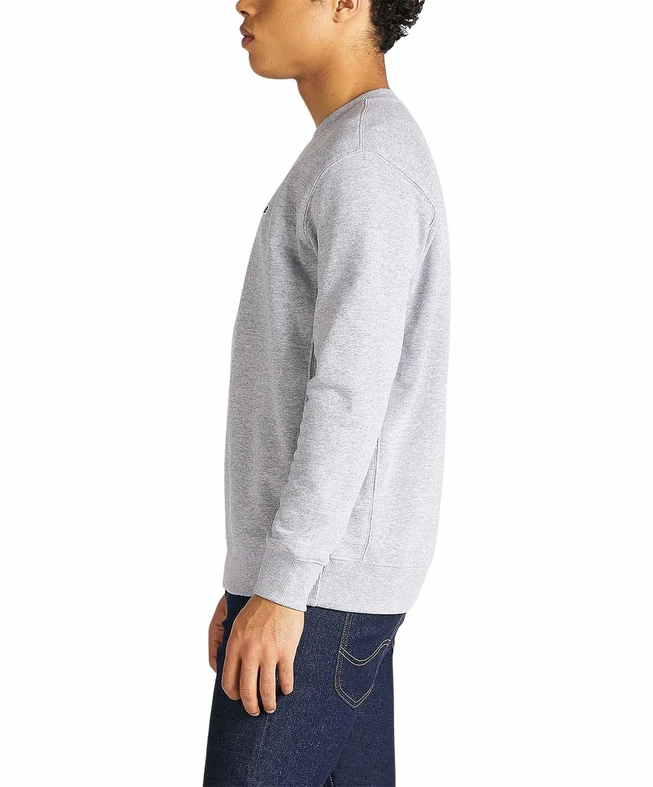 Herren Pullover Patch Crew von Lee in Grey Mele