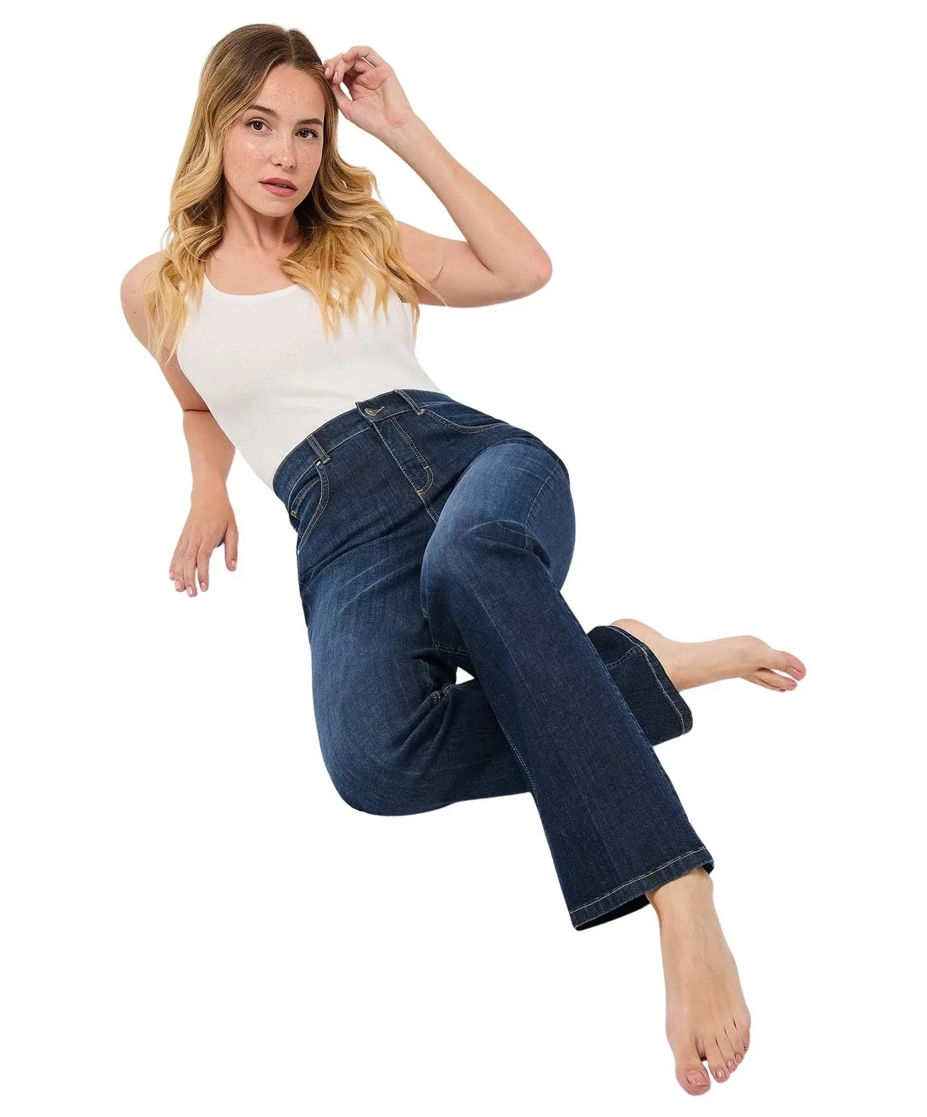 Damen Jeans Lara von Angels in Dark Indigo Used