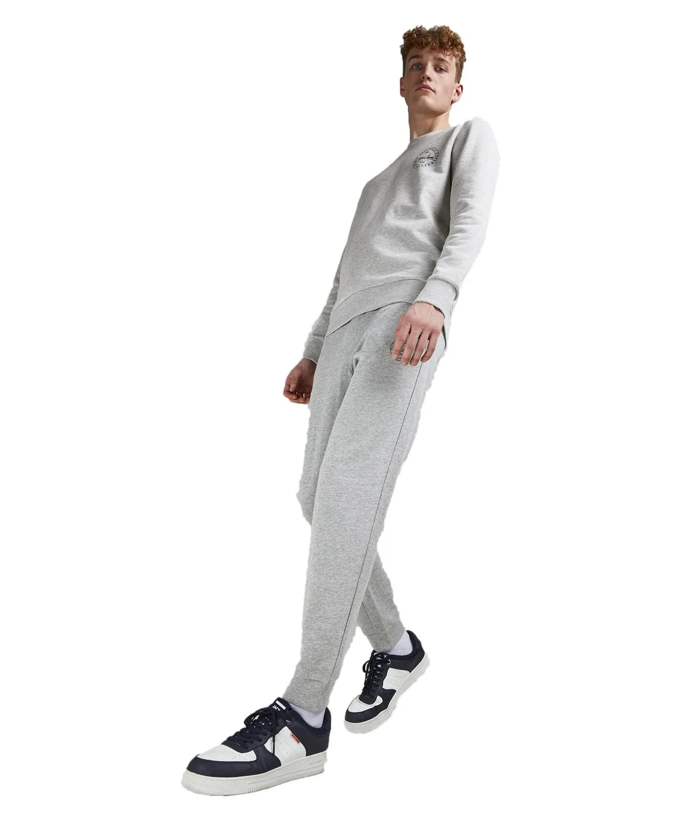 Herren Hose Gordon von Jack & Jones in Light Grey Melange