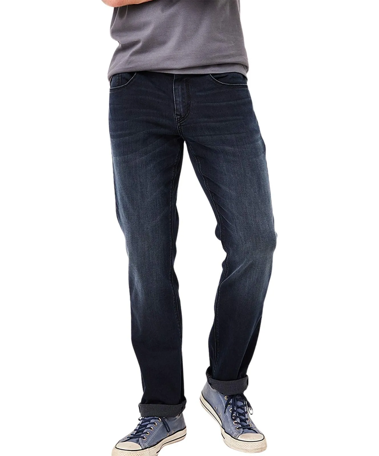 Herren Jeans Ben von Paddocks in Blue Black Used Moustache