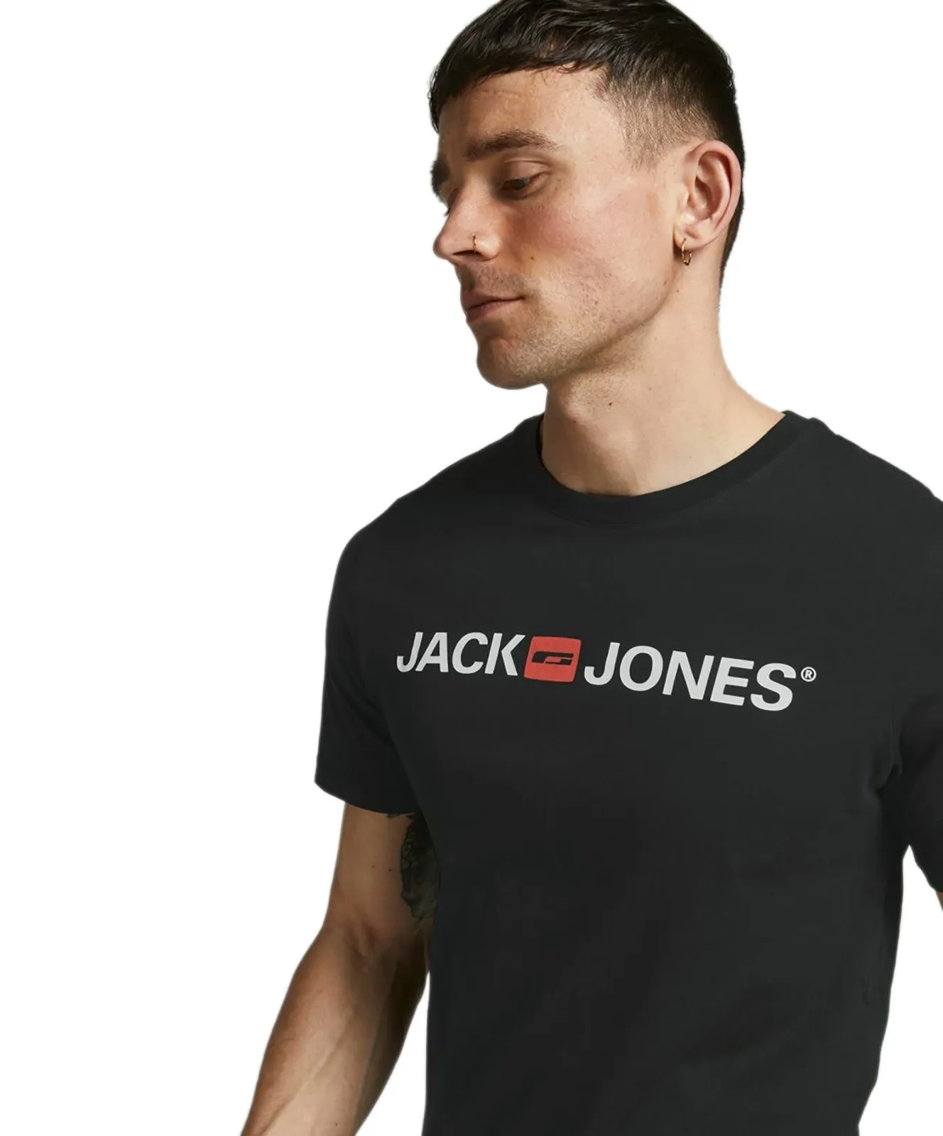 Herren Shirt Corp Logo Tee von Jack & Jones in Black