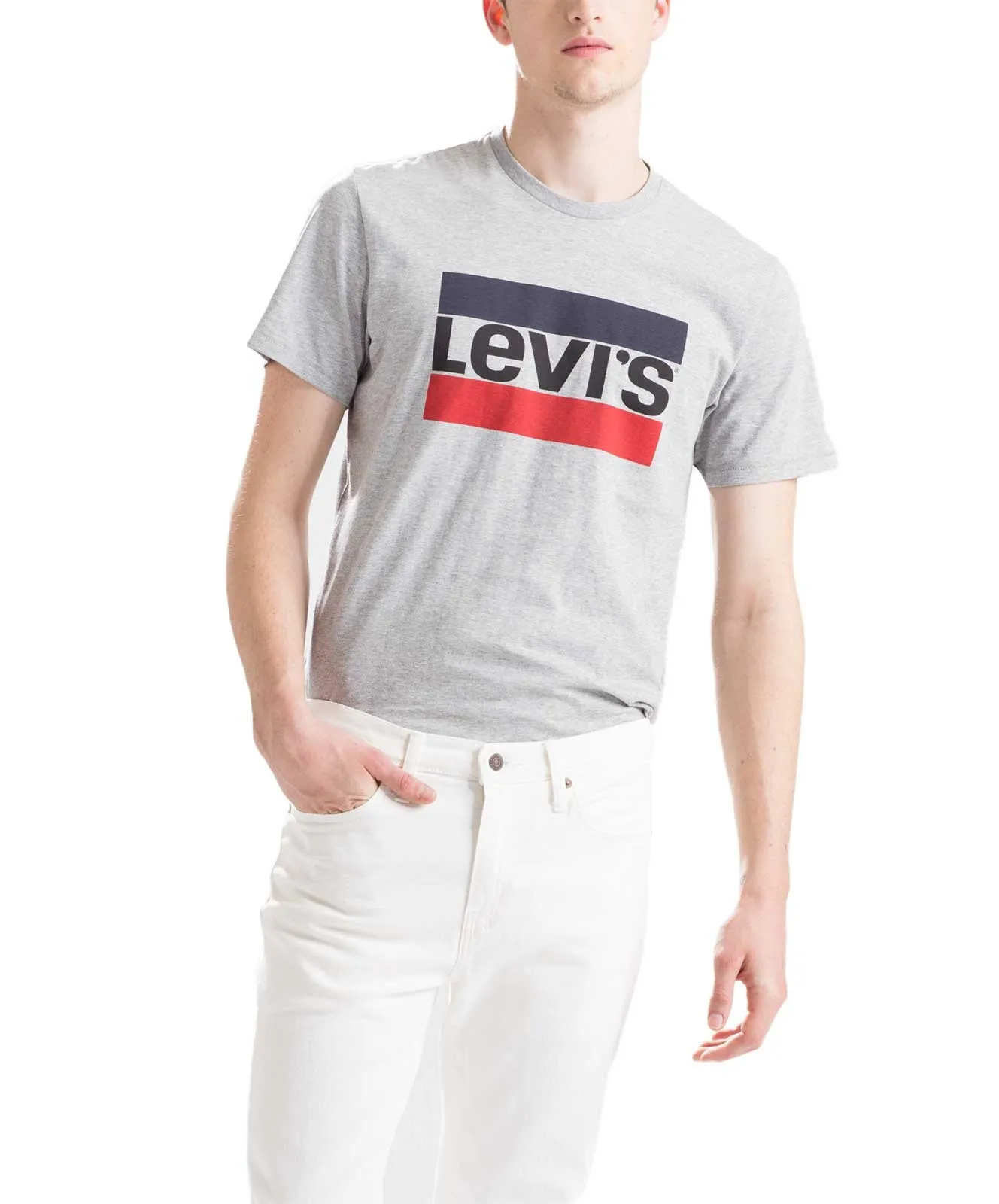 Herren Shirt Sportswear Logo Tee von Levis in Grey Heather