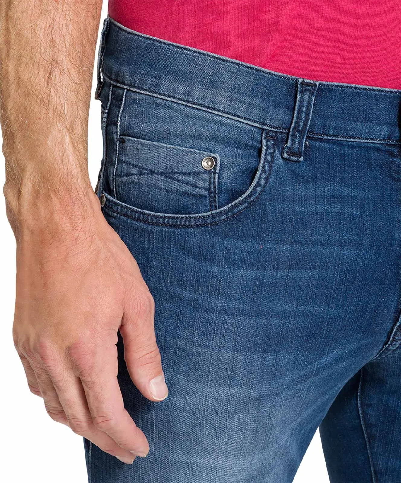 Herren Jeans Eric von Pioneer in Blue Used Buffies