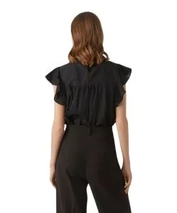 Vero Moda Blusenshirt Trine in Schwarz