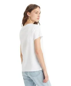Levis T-Shirt Perfect Tee in weiß mit V-Ausschnitt
