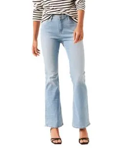 Garcia Jeans Flared Celia 245 mit hoher Taille in Hellblau
