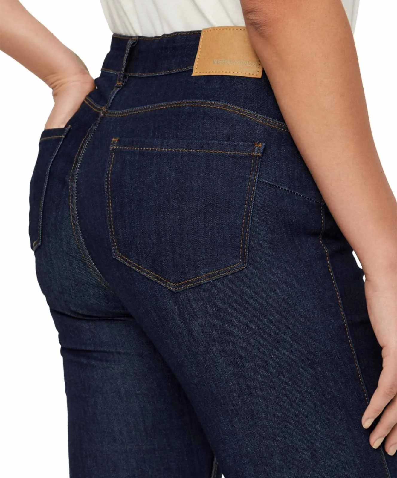 Damen Jeans Seven von Vero Moda in Dark Blue Denim