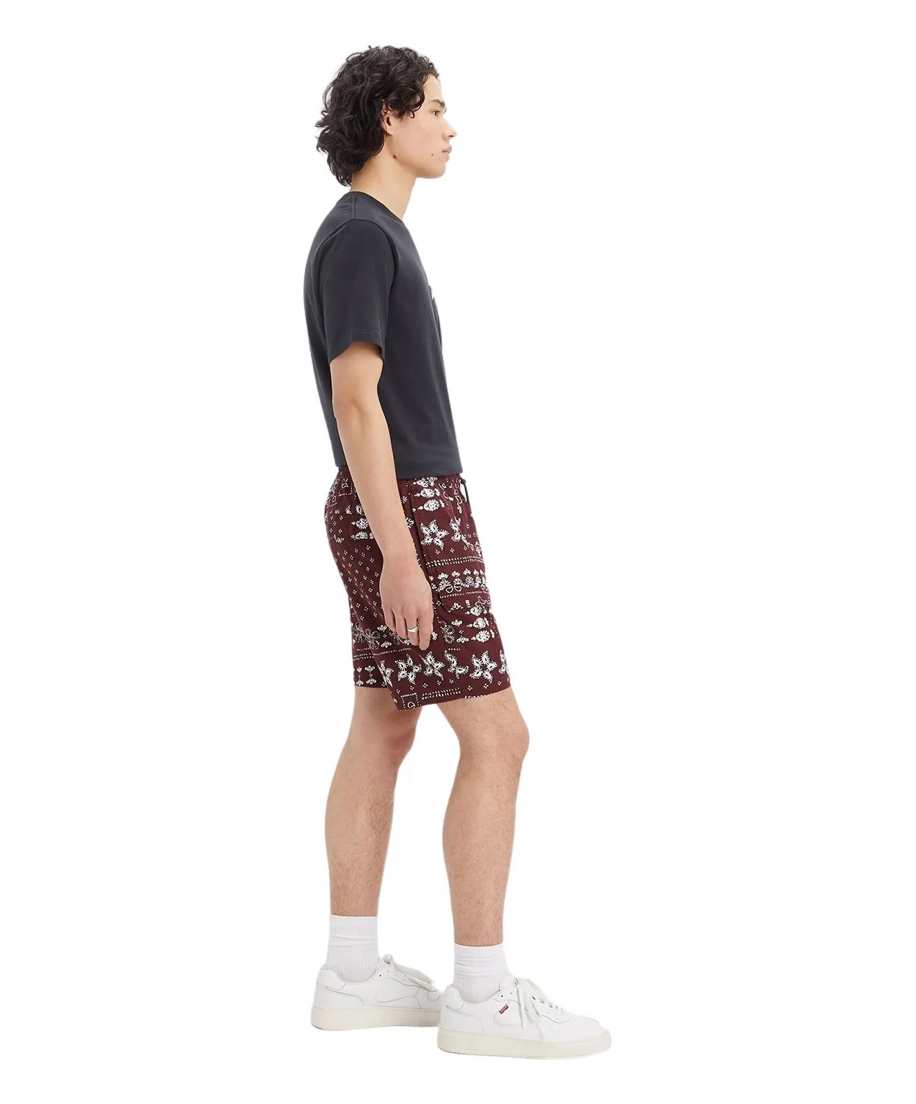 Herren Hose Cargo Shorts Trail von Levis in Bandana Remix Chocolate Truffle