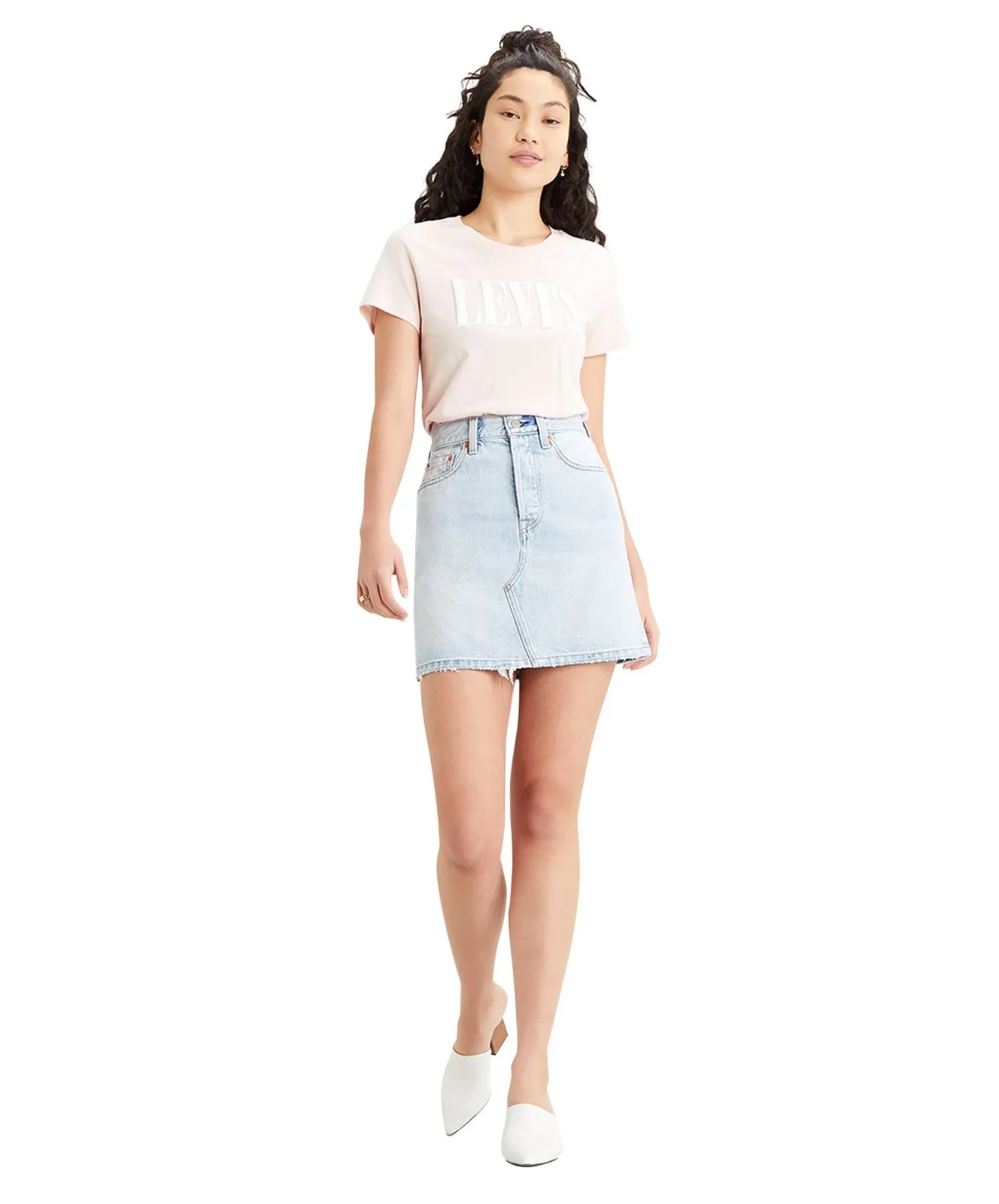 Damen Rock Deconstruted Skirt von Levis in Check Ya Later