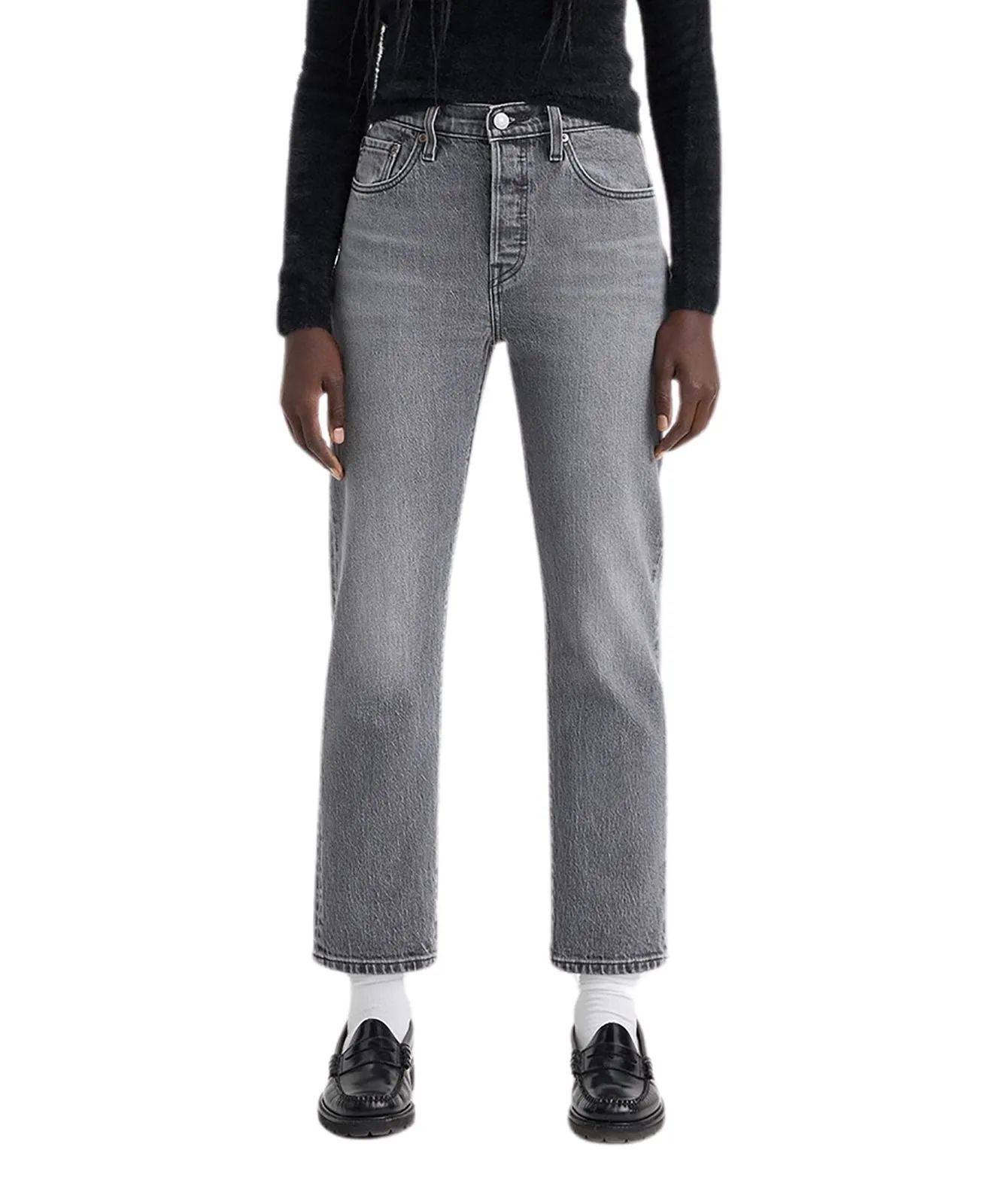 Damen Jeans 501 Crop von Levis in Hit The Road Bb