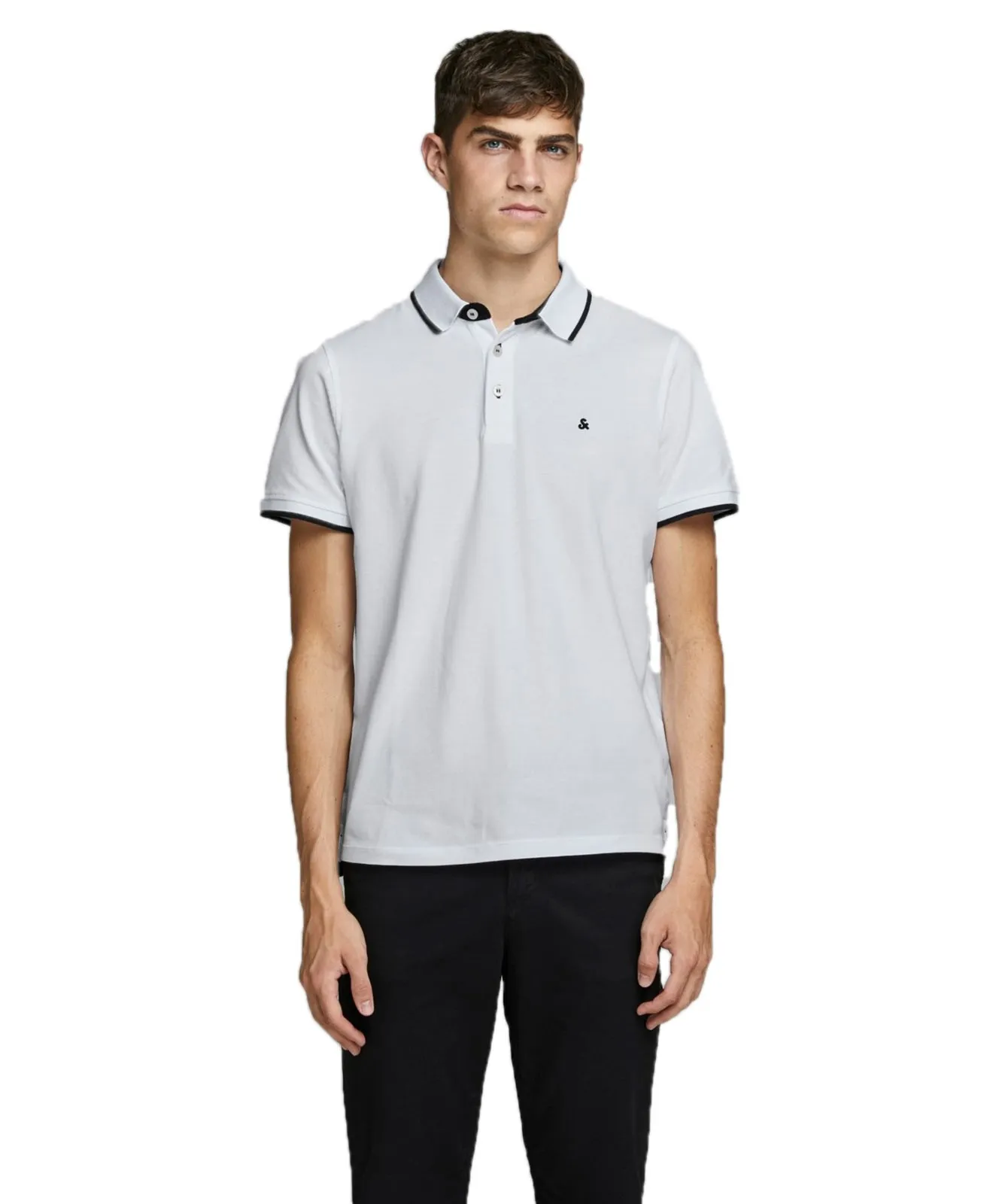 Herren Shirt Epaulos von Jack & Jones in White