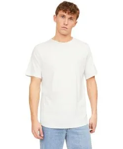 Jack & Jones Bio Baumwolle T Shirt Basher Tee in Weiß