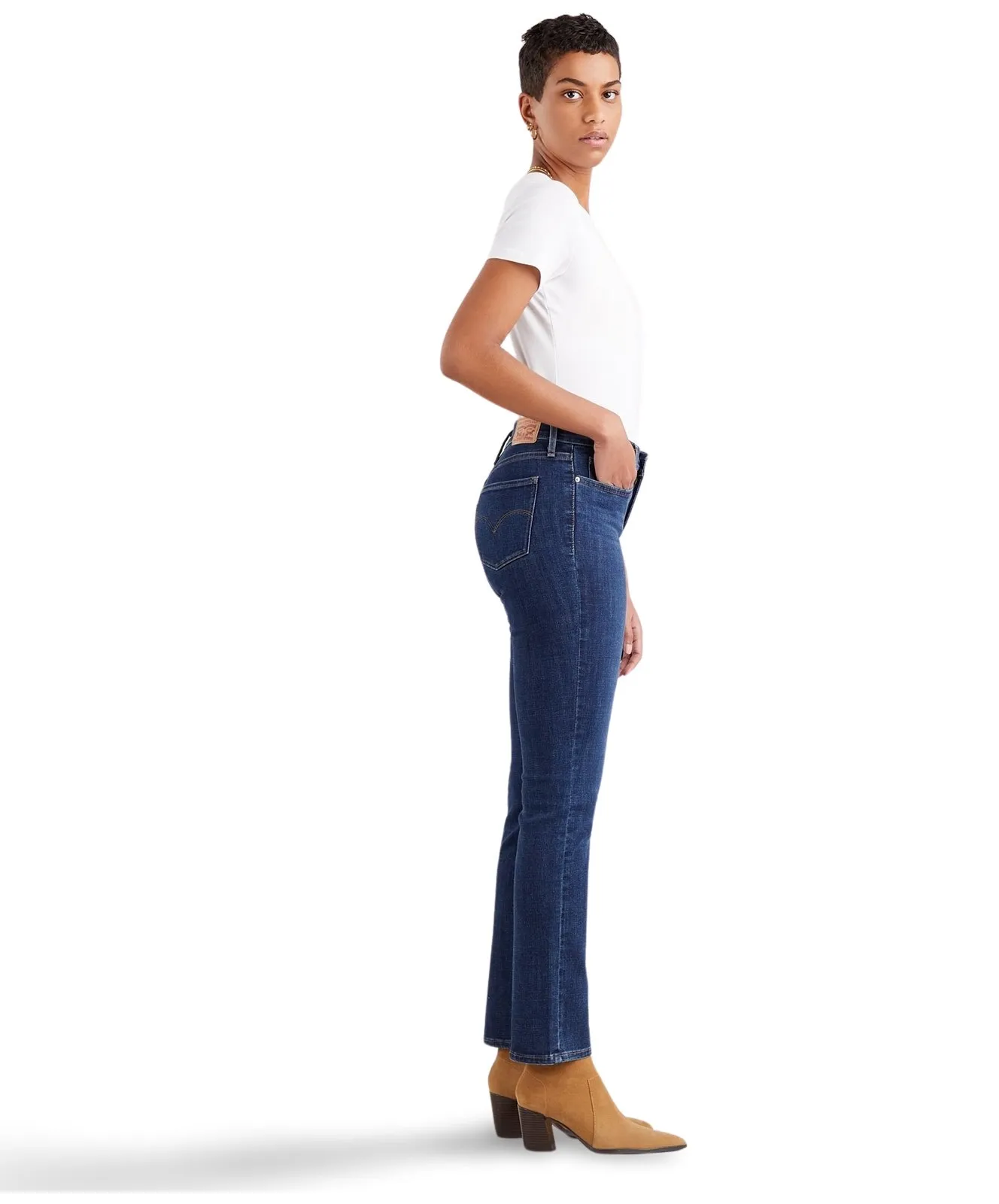 Damen Jeans 314 Shaping Straight von Levis in Lapis Dark Horse