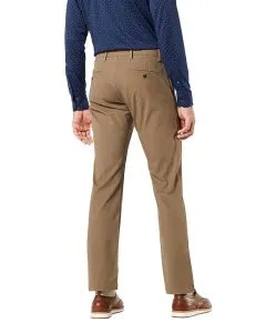 Dockers Chino Hose im Straight Fit aus braunem Twill