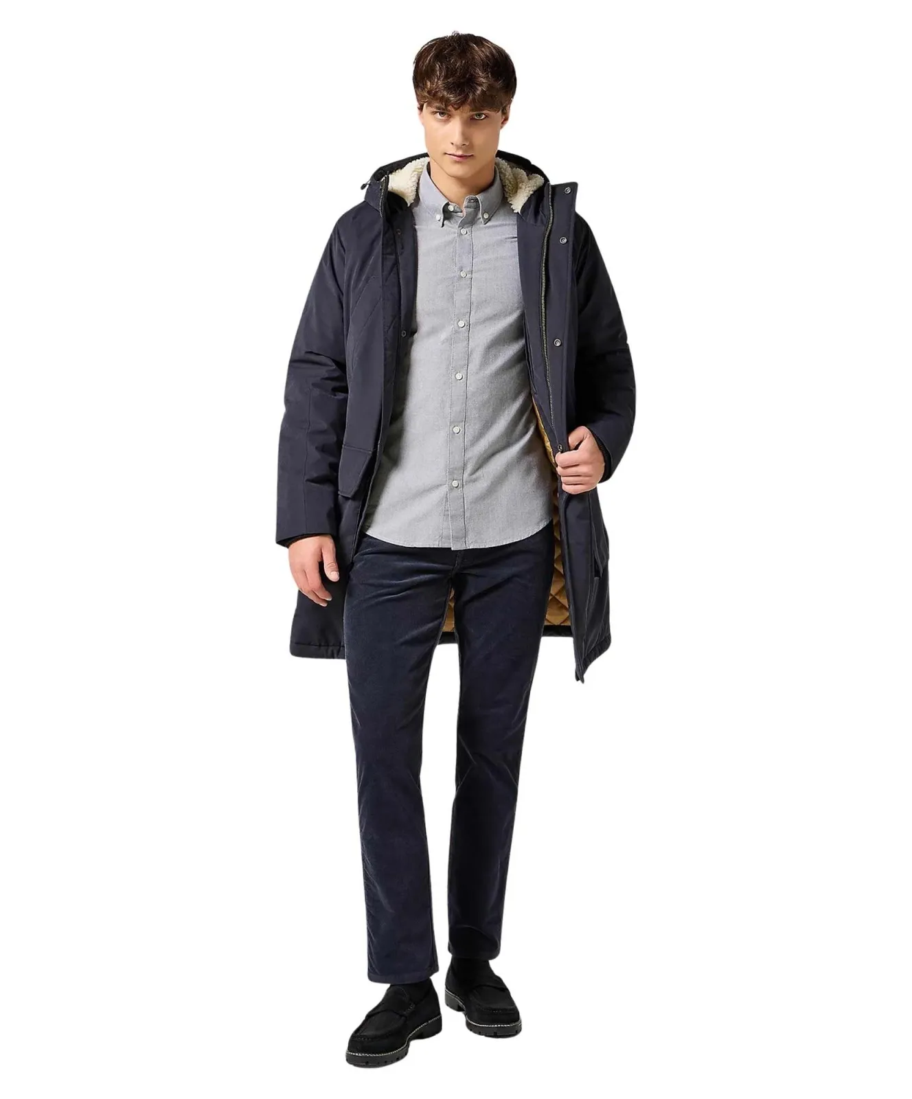 Herren Hemd Oxford Shirt von Wrangler in Dark Navy