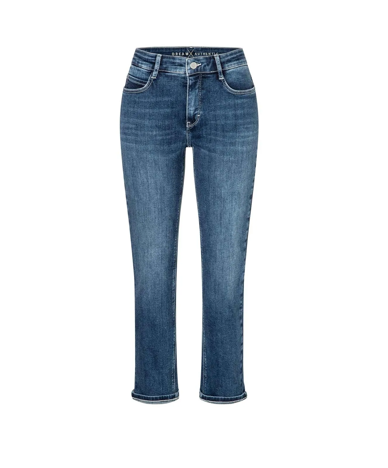 Damen Jeans DREAM cropped von MAC in Blue Moon Basic Wash