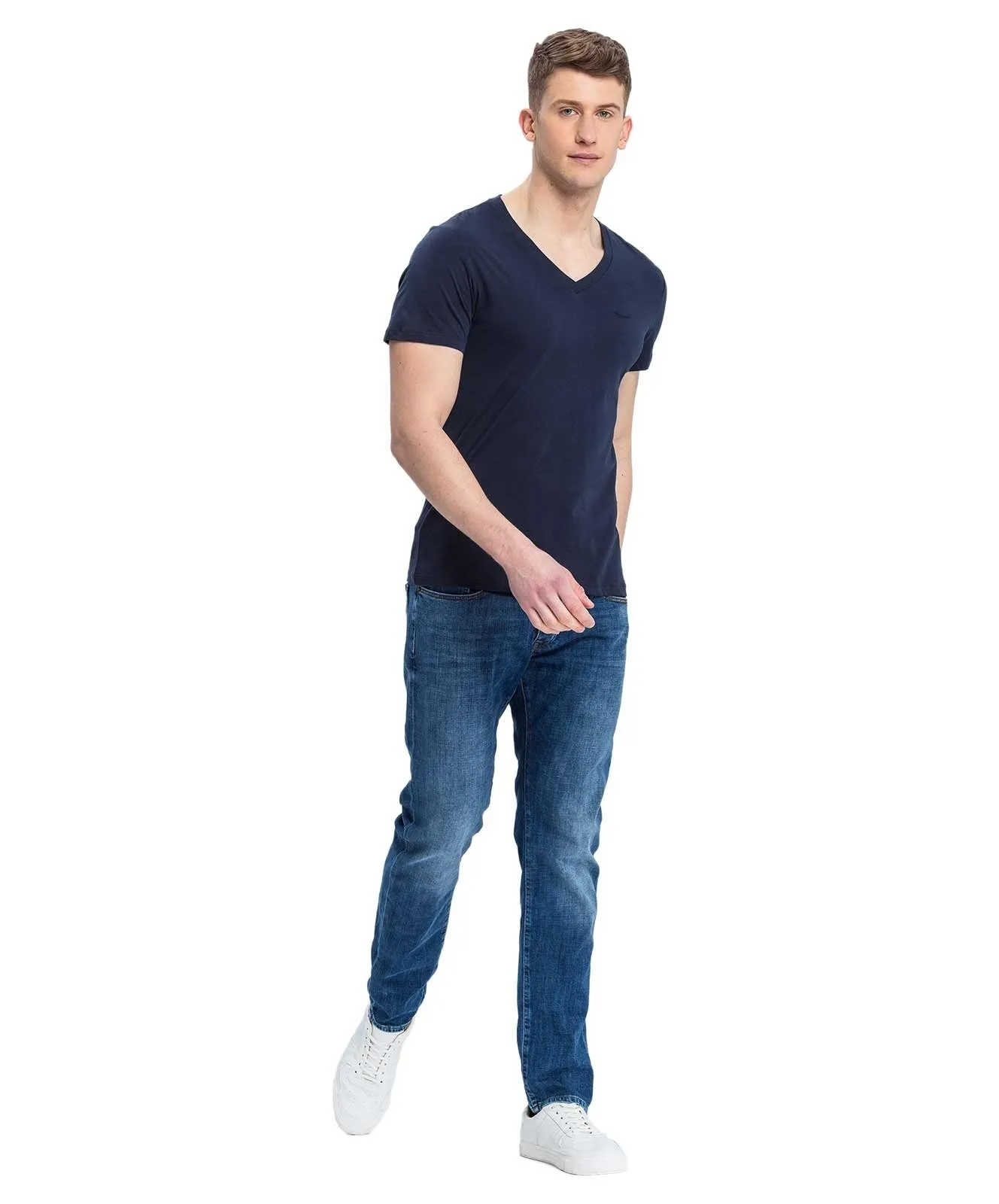 Herren Jeans 939 Tapered von Cross in Dark Mid Blue