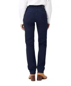 Wrangler Straight Jeans in dunkelblau mit mittelhohem Bund