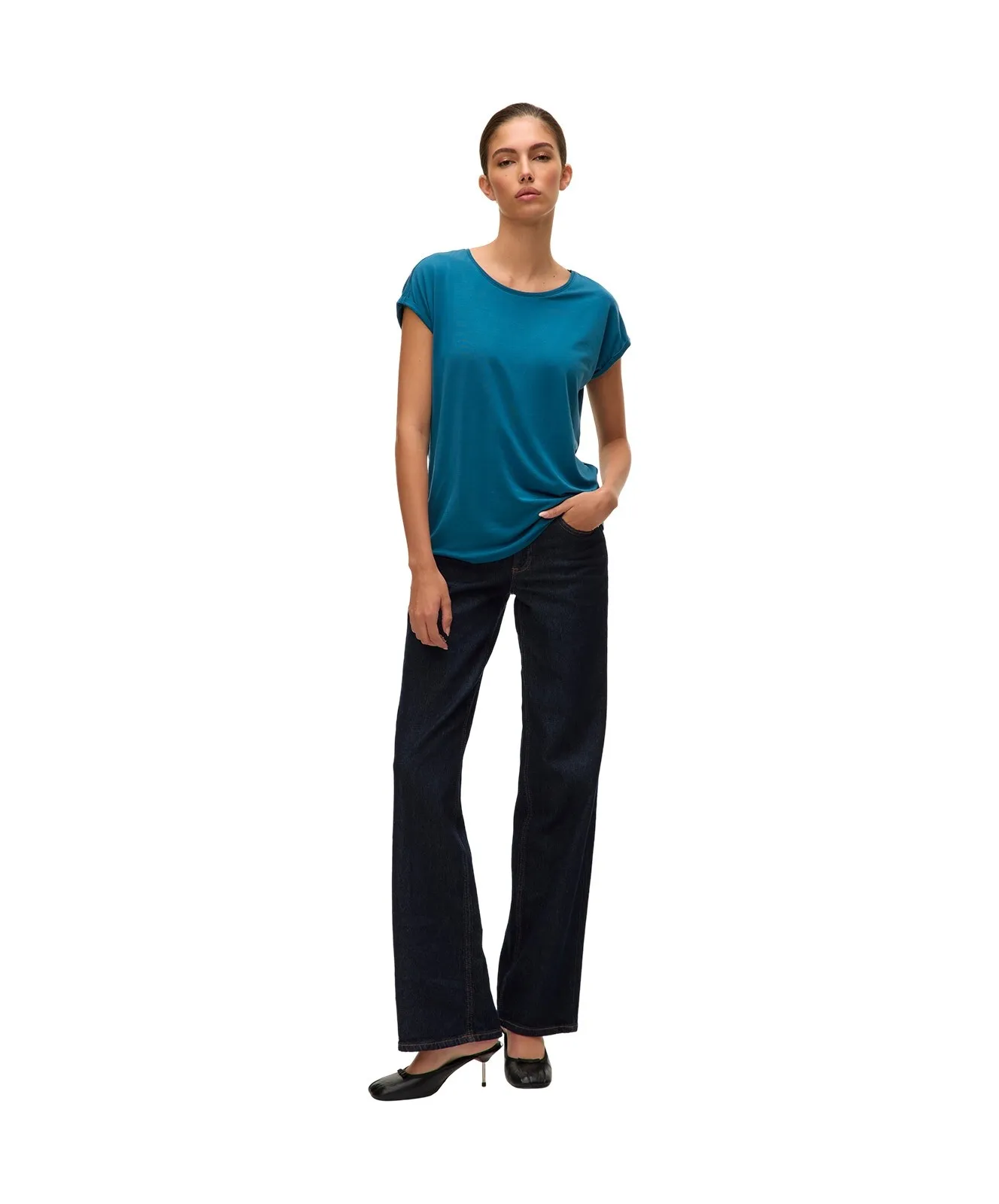 Damen Shirt AVA von Vero Moda in Moroccan Blue