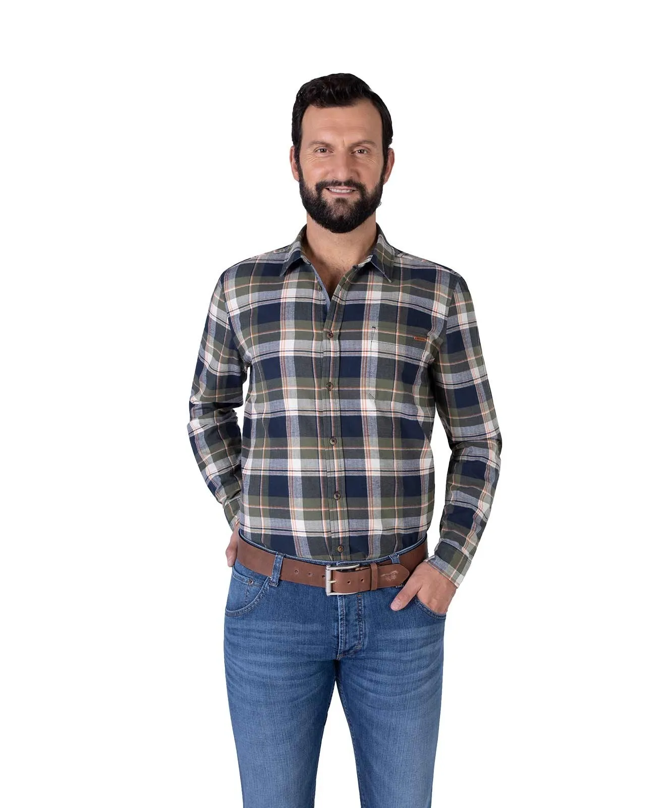 Herren Gürtel Vollrindleder-Herrengürtel in 45 mm von Mustang in Baileys