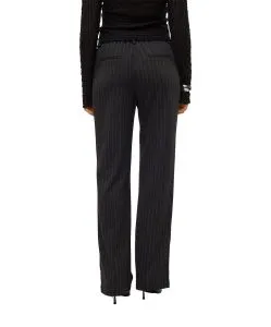 Vero Moda Maya Hose in Schwarz mit Nadelstreifen