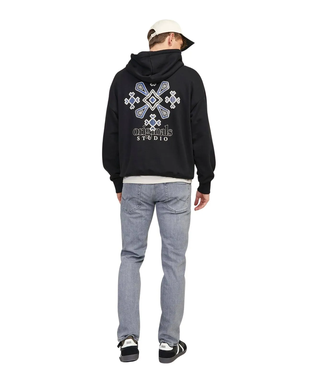 Herren Jeans Mike Original von Jack & Jones in Grey Denim