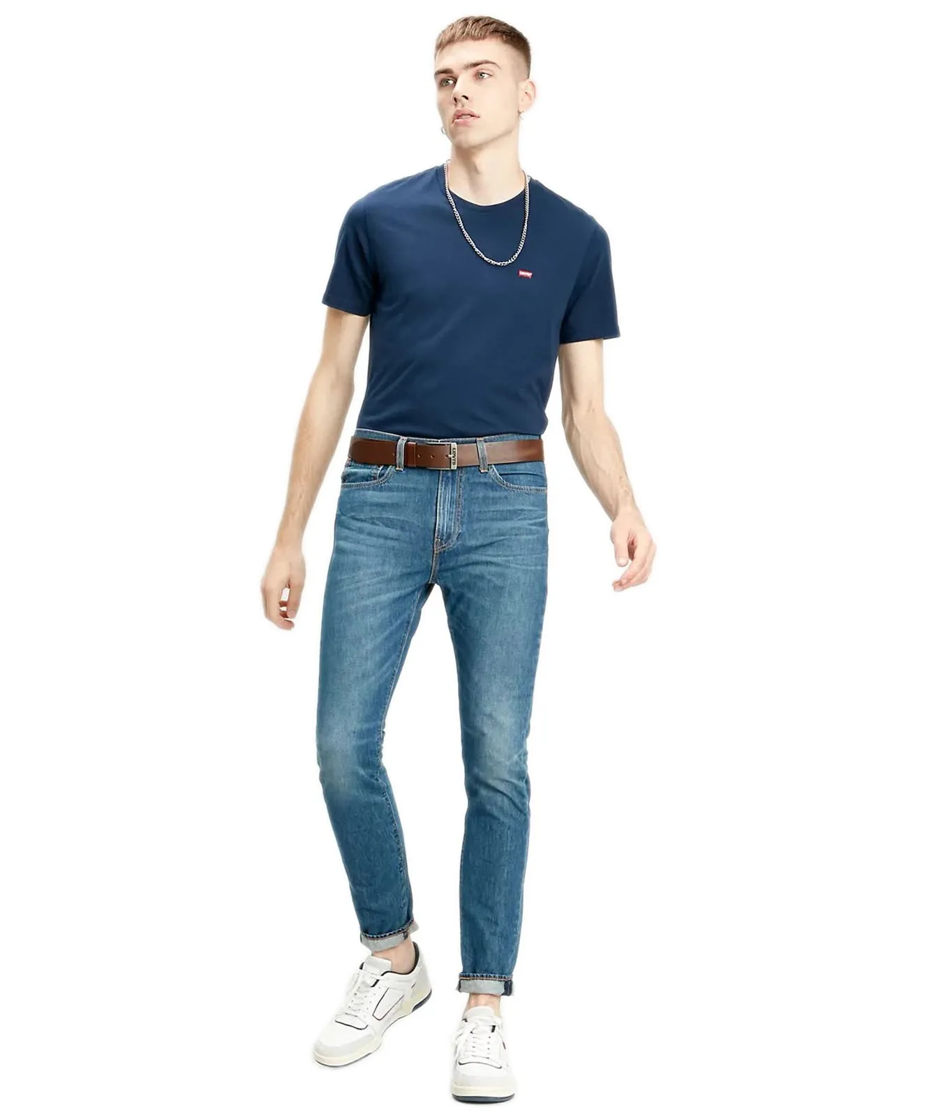 Herren Gürtel New Duncan von Levis in Dark Brown