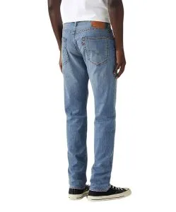 Levi’s 502 Taper Jeans mit Leinenanteil in Hellblau