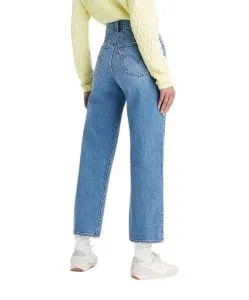 Levi's Ribcage Straight Jeans in Dance Around Waschung