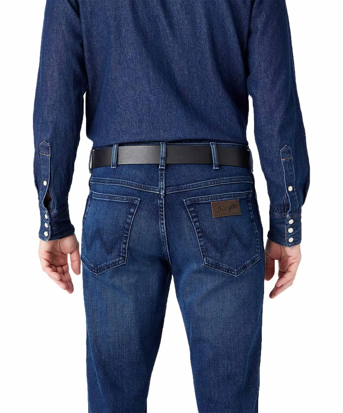 Herren Gürtel Metal Loop Belt von Wrangler in Black