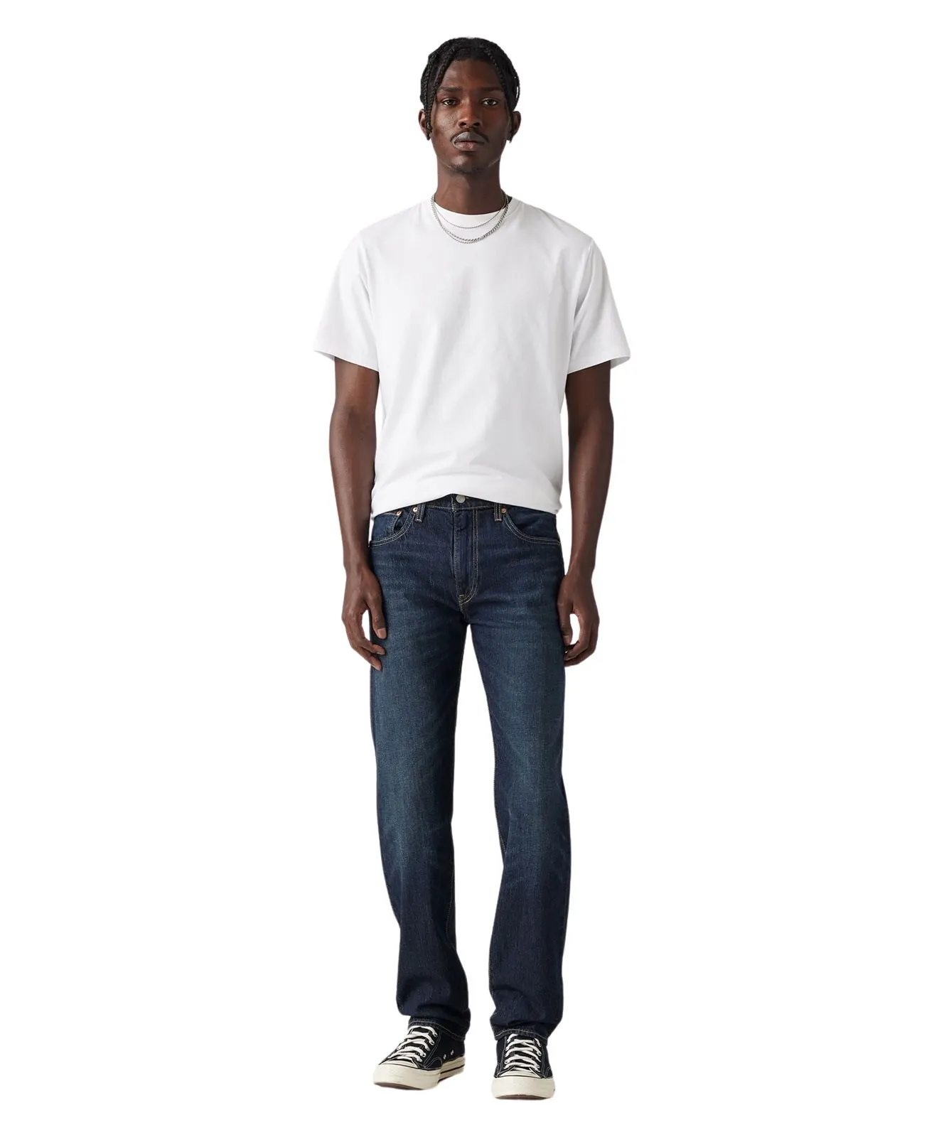 Herren Jeans 502 Taper von Levis in Dark Indigo Worn In