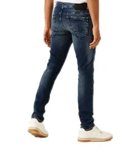 Garcia Herren Jeans Slim Fit Savio in dunklem Vintage-Look 