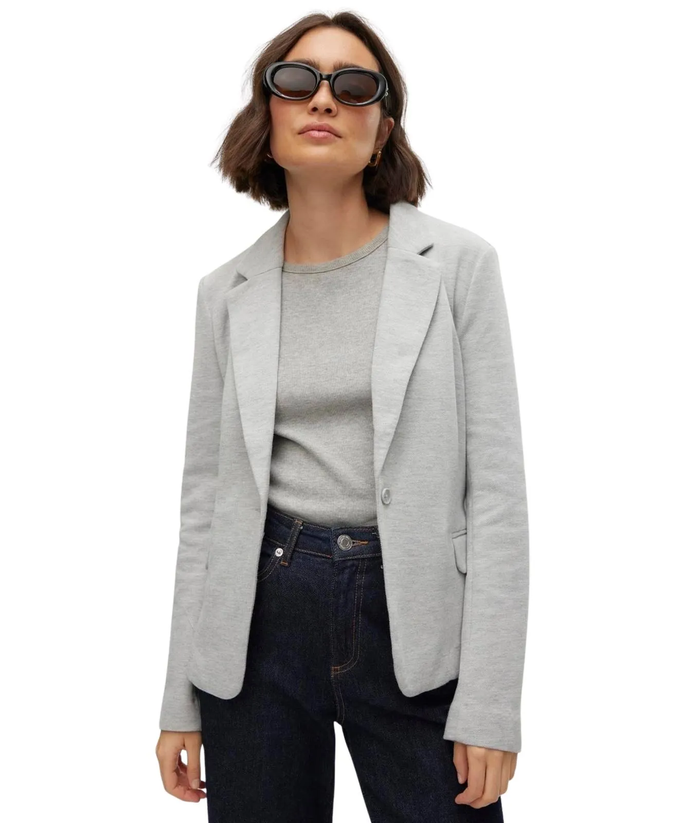 Damen Jacke Julia von Vero Moda in Light Grey Melange