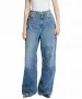 Damen Jeans Palazzo von Cross in Mid Blue