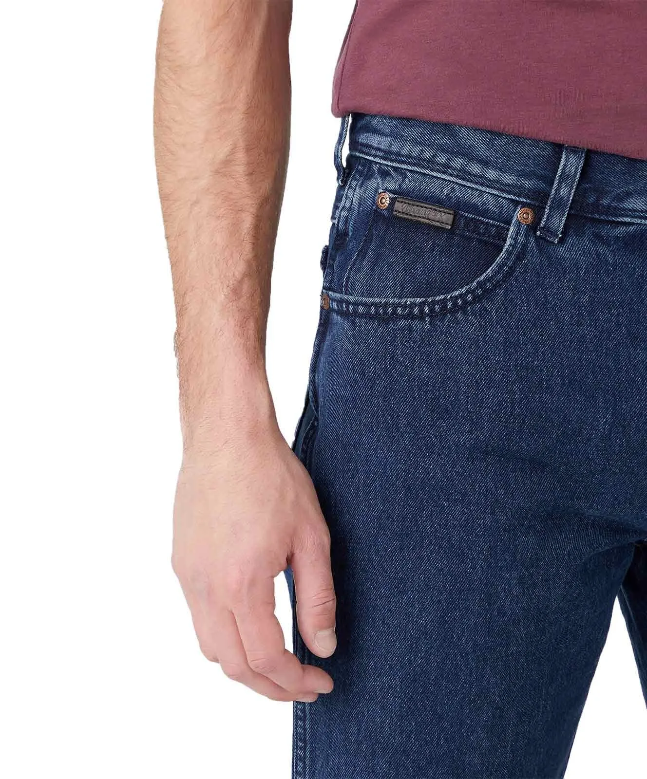 Herren Jeans Texas von Wrangler in Coalblue Stone