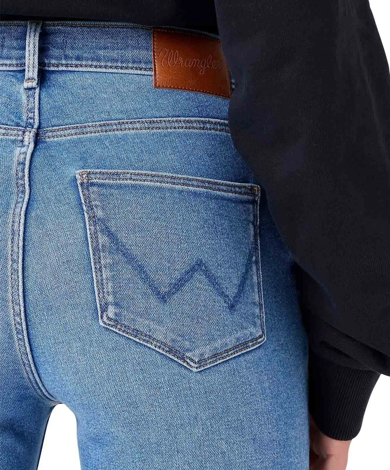 Damen Jeans High Rise Jeans von Wrangler in River