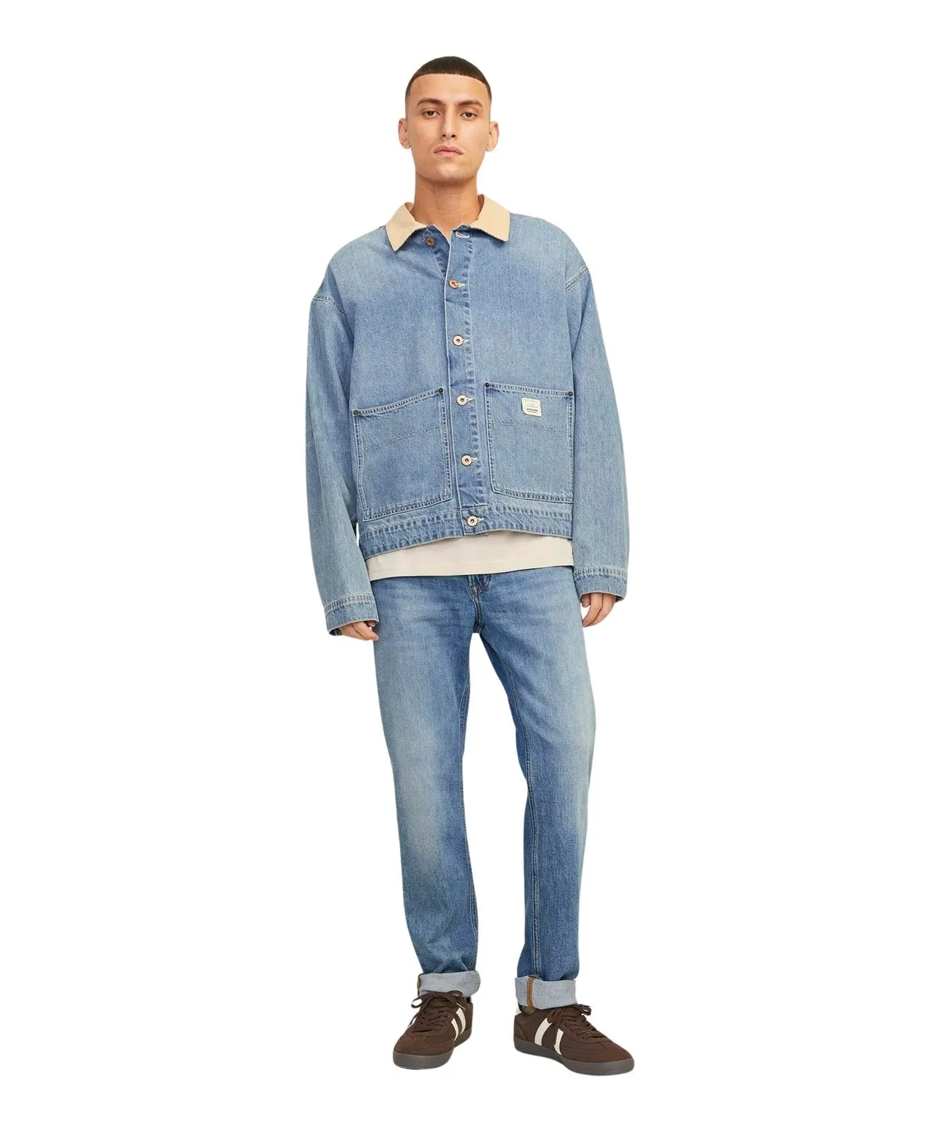 Herren Jeans Clark Original von Jack & Jones in Blue Denim