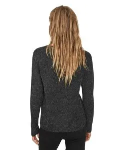 Vero Moda Strickpullover Doffy in Schwarz mit Rundhals