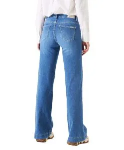 Garcia Celia 249 Jeans in Mittelblau mit Wide Leg