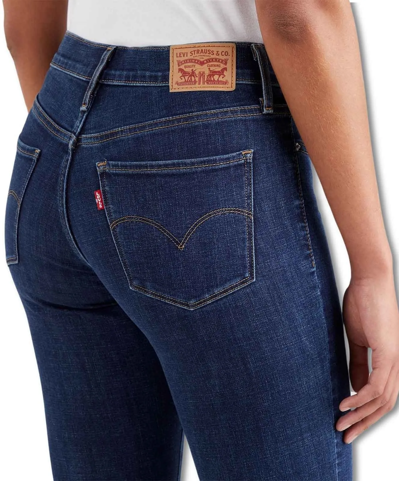 Damen Jeans 314 Shaping Straight von Levis in Lapis Dark Horse