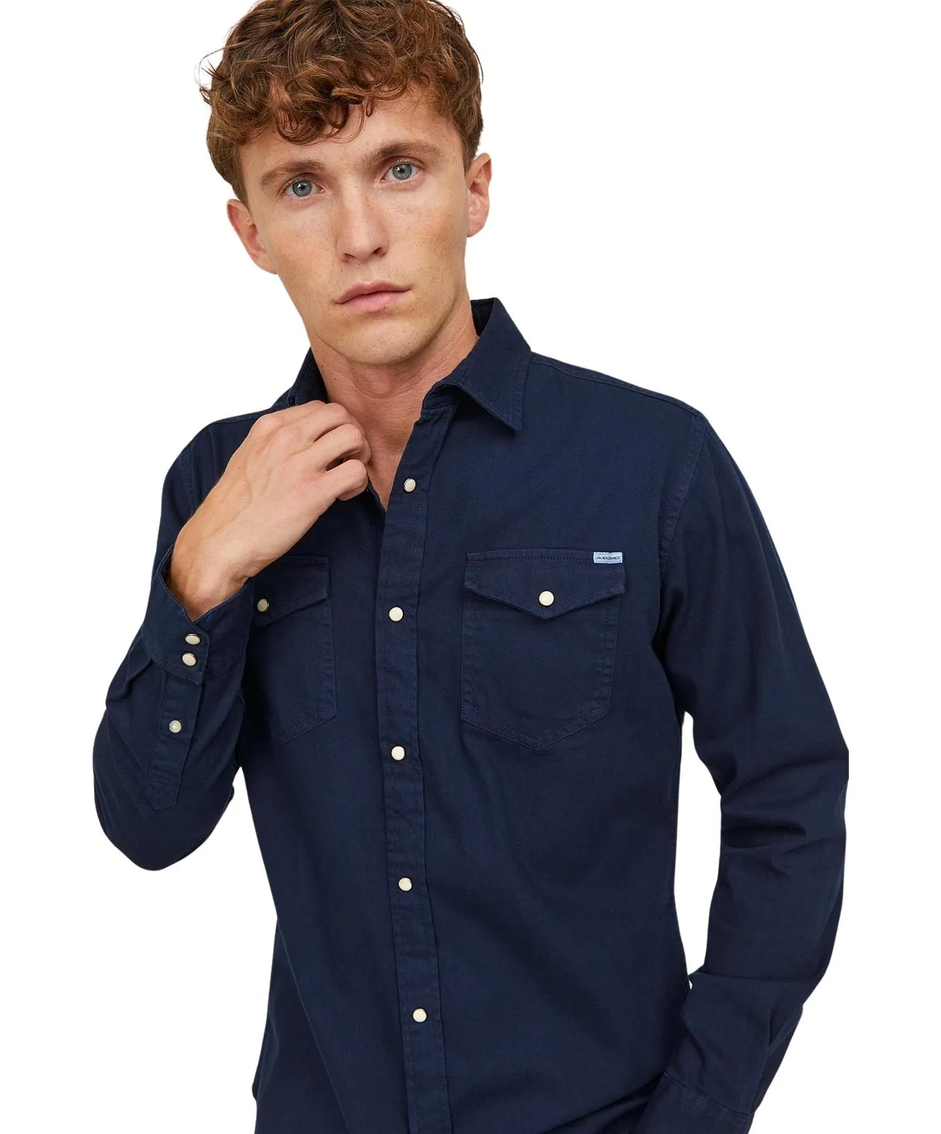 Herren Hemd Heridan Shirt von Jack & Jones in Dark Navy
