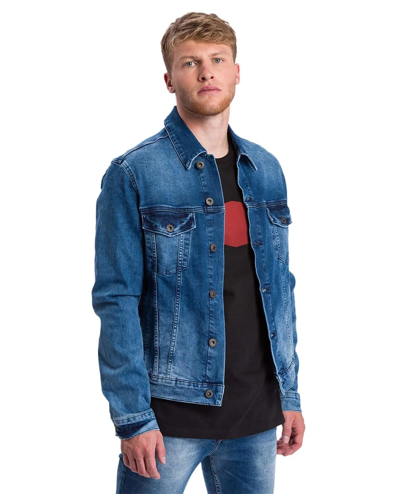 Herren Jacke A315 Jacket von Cross in Mid Blue